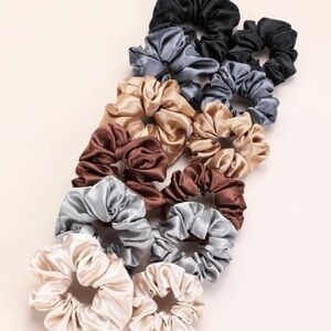 Brand new Colorful Silky Hair Scrunchies 12 pcs